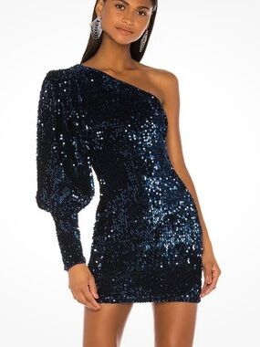 80s denim dress Cult Gaia Azura in Blue high school Style:2/3/2/1 Created in 2012 Antoinettes Floral Round Neck